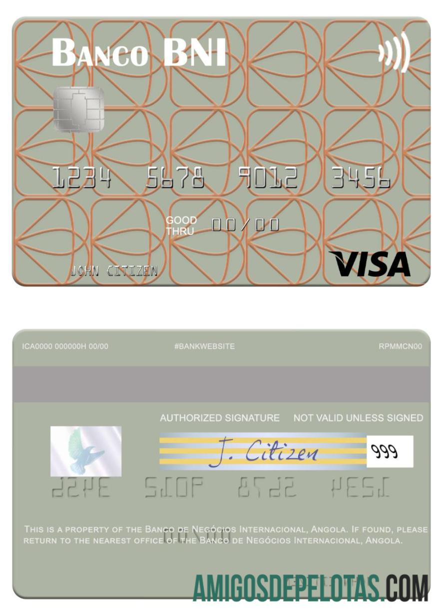 Angola Banco De Negócios Internacional Visa Card baixar para verificação